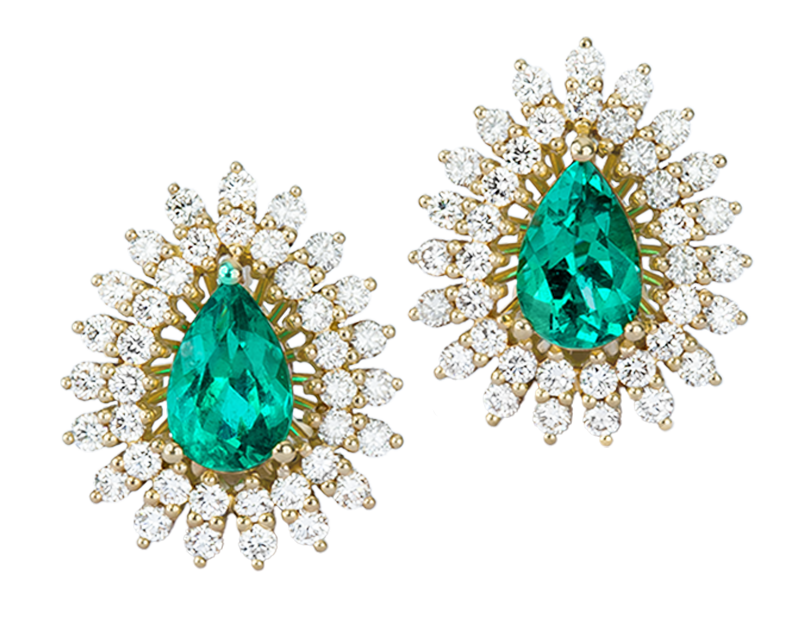 Colombian Emerald Earrings